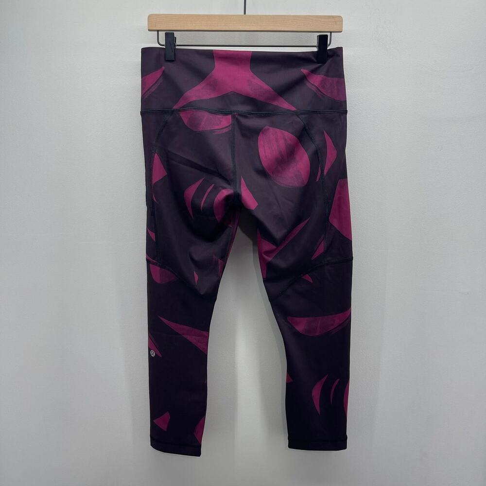 Lululemon All Sport Crop Womens 8 Luxstreme Back Spin‎ Stroke Purple W6F62S - Picture 3 of 6
